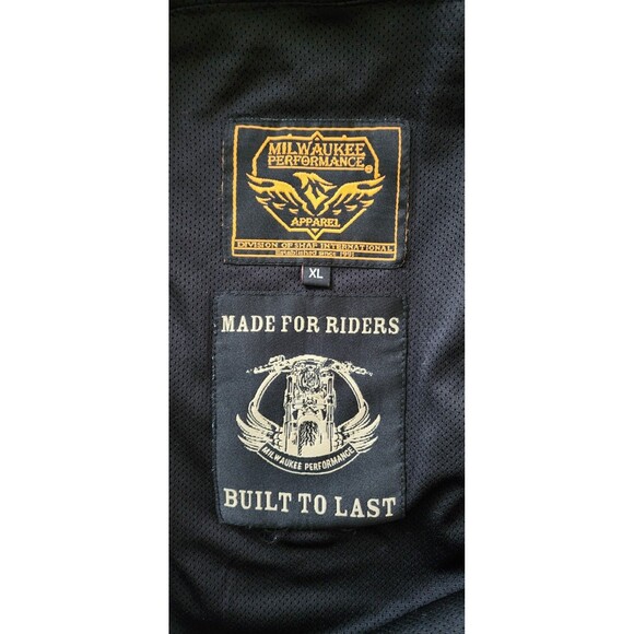 Milwaukee Leather Performance Armored Motorcycle Rider Plaid Flannel Jacket XL - Picture 3 of 9